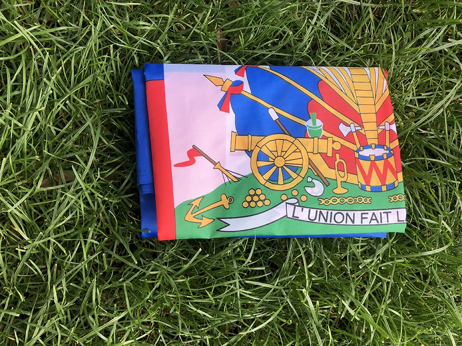 Bandera Haiti 90x150cm polyester doble cara exterior - imagen 5