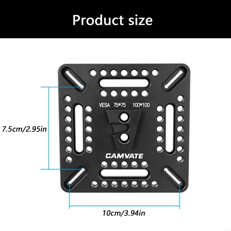 Placa y accesorios compatibles con montajes de vídeo
