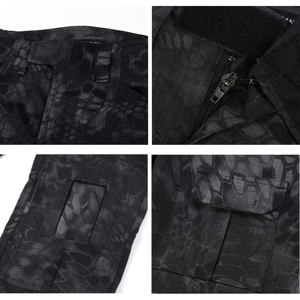 Pantalones tácticos Multicam a prueba de viento tipo cargo - imagen 4