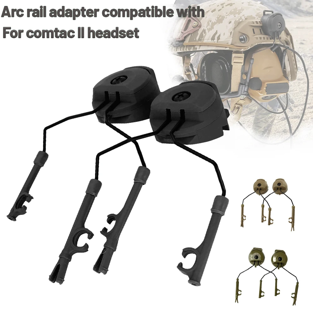Adaptador riel ARC para auriculares tácticos y casco Comtac