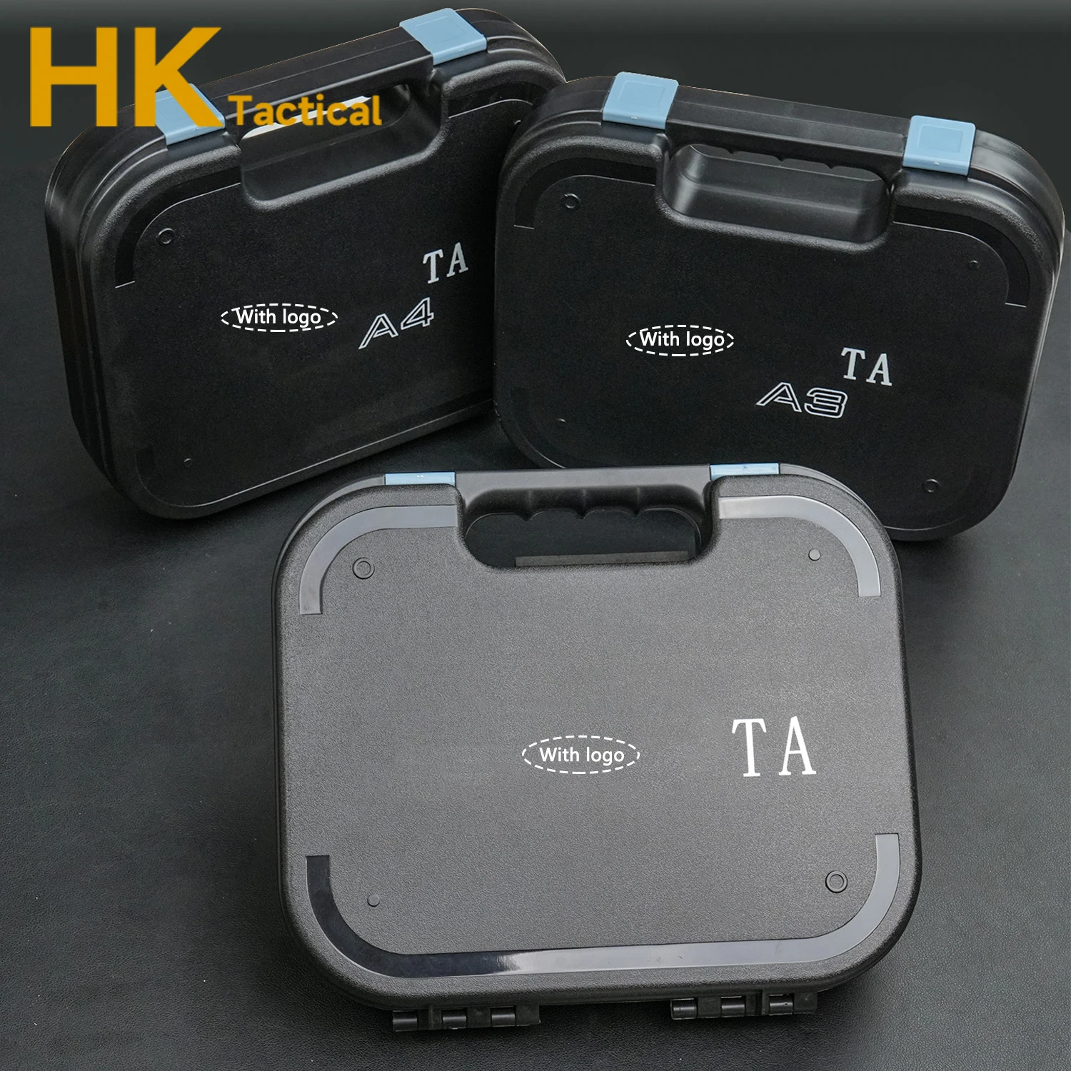 Estuche rígido táctico impermeable ABS con almohadilla de espuma