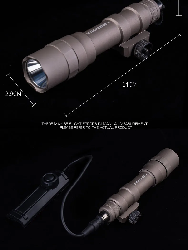 Linterna S-M600DF en uso de caza