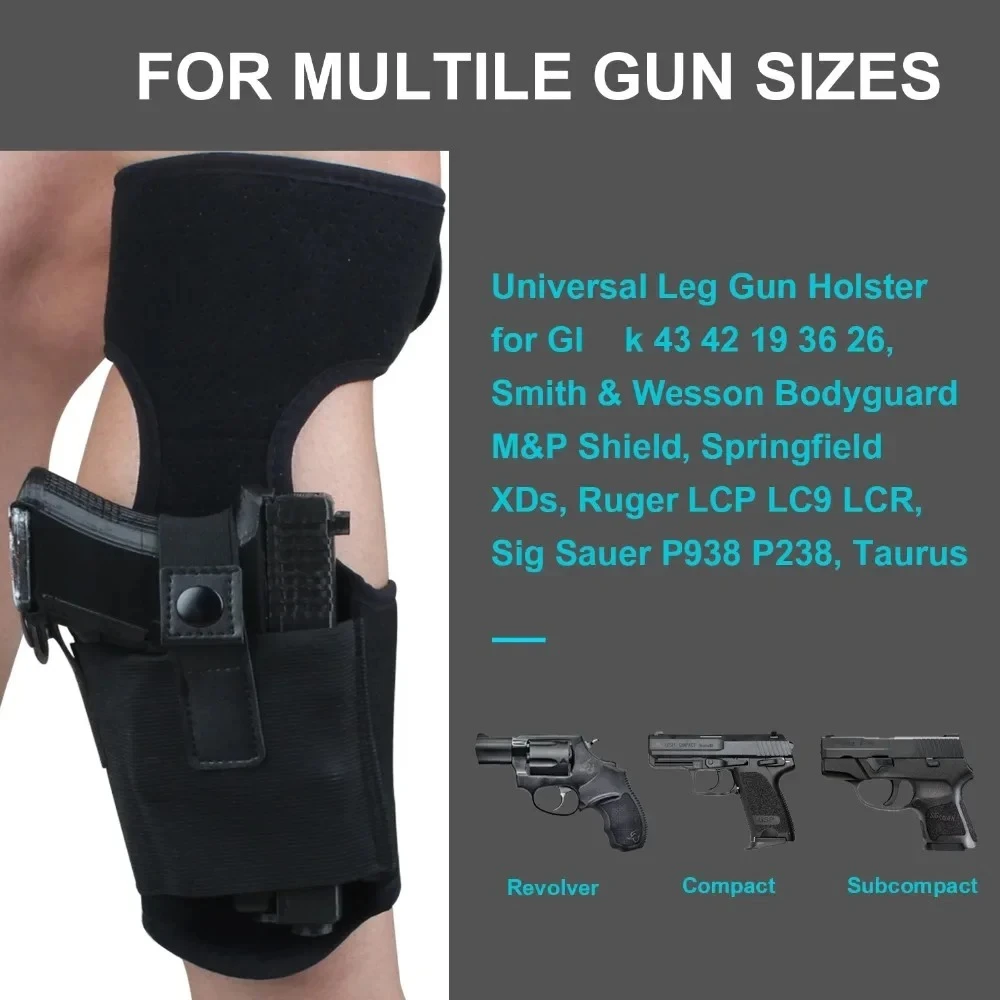 Funda táctica oculta de tobillo para pistola semiautomática
