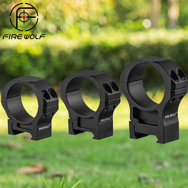 Fire Wolf montaje Picatinny 7075 anillo telescópico 21 mm alto/bajo - imagen 3
