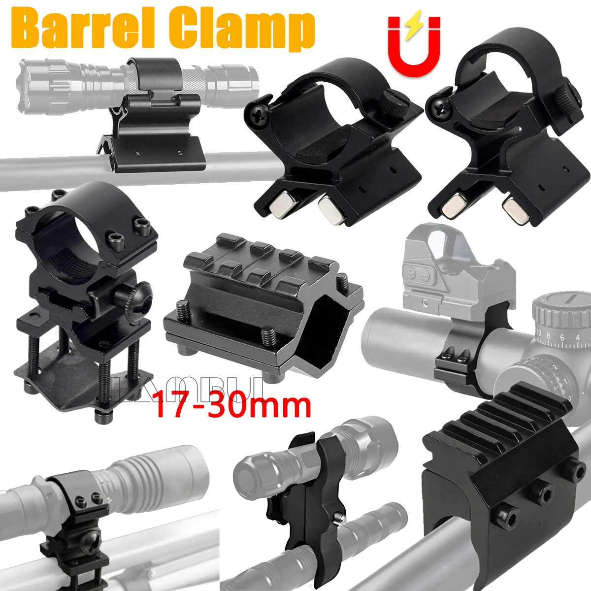 Abrazadera táctica universal para soporte de linterna y visor - imagen 5