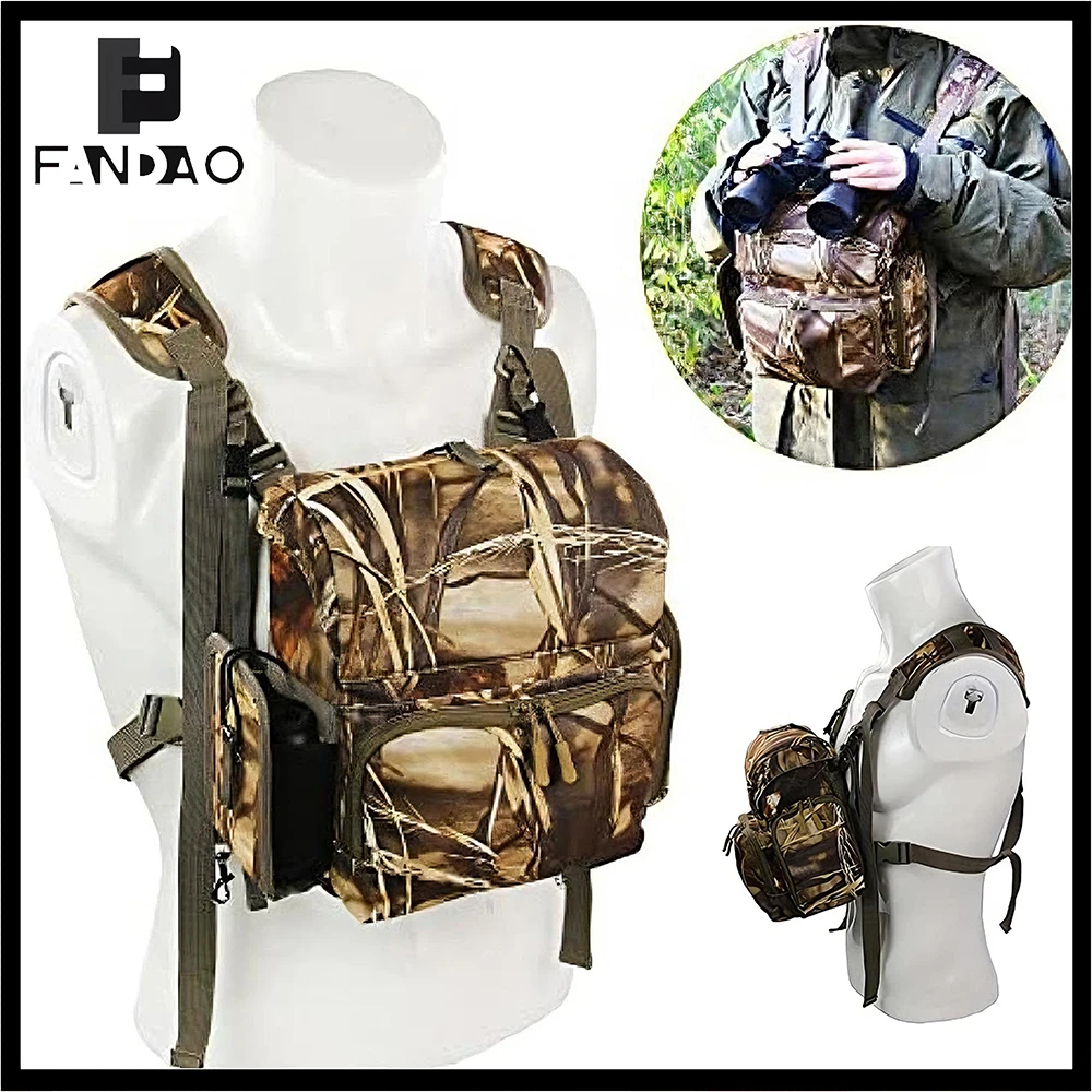 Detalle del patrón camuflado del arnés