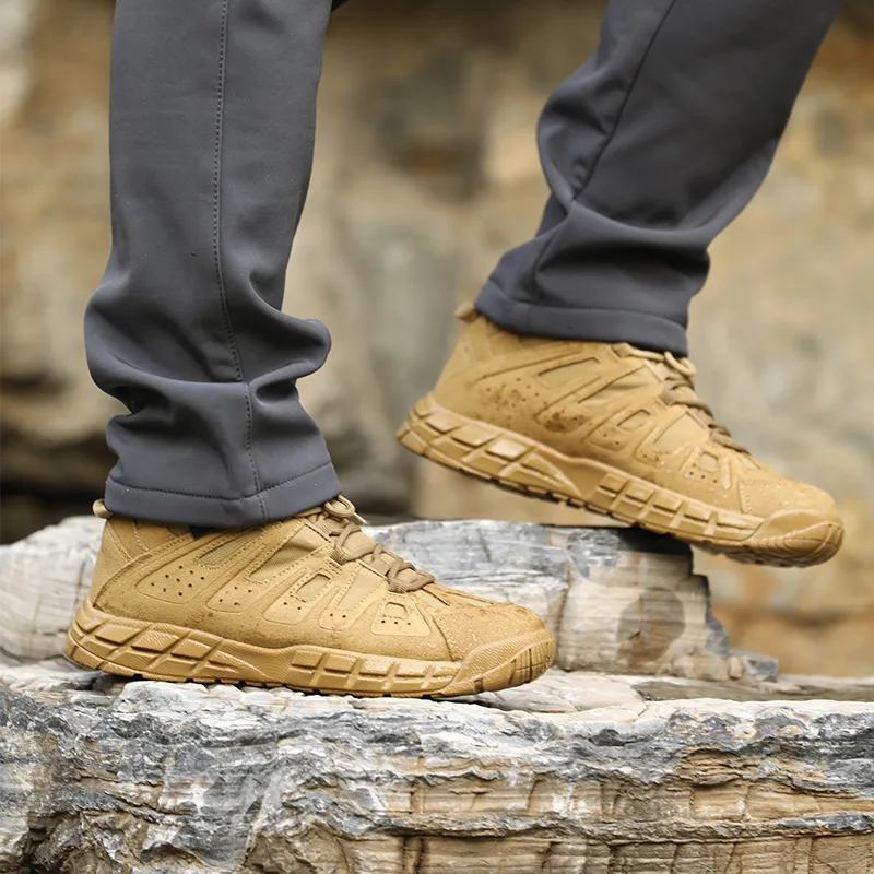 Botas tácticas impermeables cuero senderismo trekking hombre - imagen 5