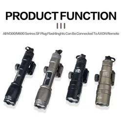 Surefire SF M600 linterna táctica con riel Picatinny doble interruptor