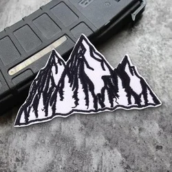 Parche bordado montaña termoadhesivo – Insignia moral militar