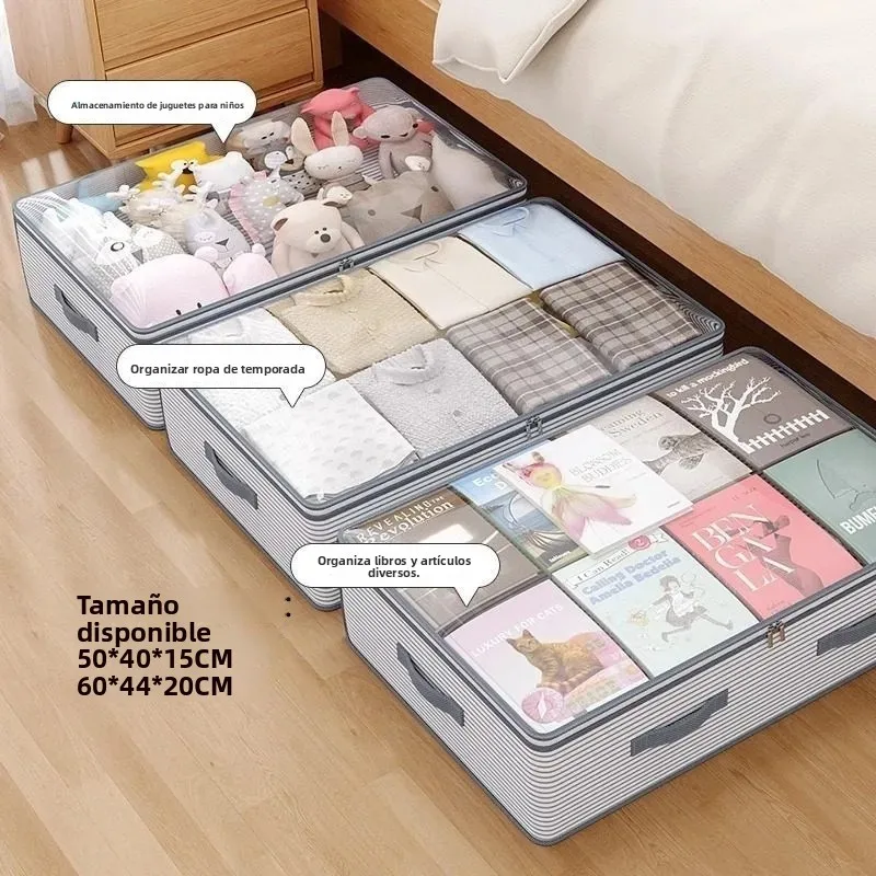 Bolsa antipolvo plegable para almacenamiento bajo cama, capacidad - imagen 4