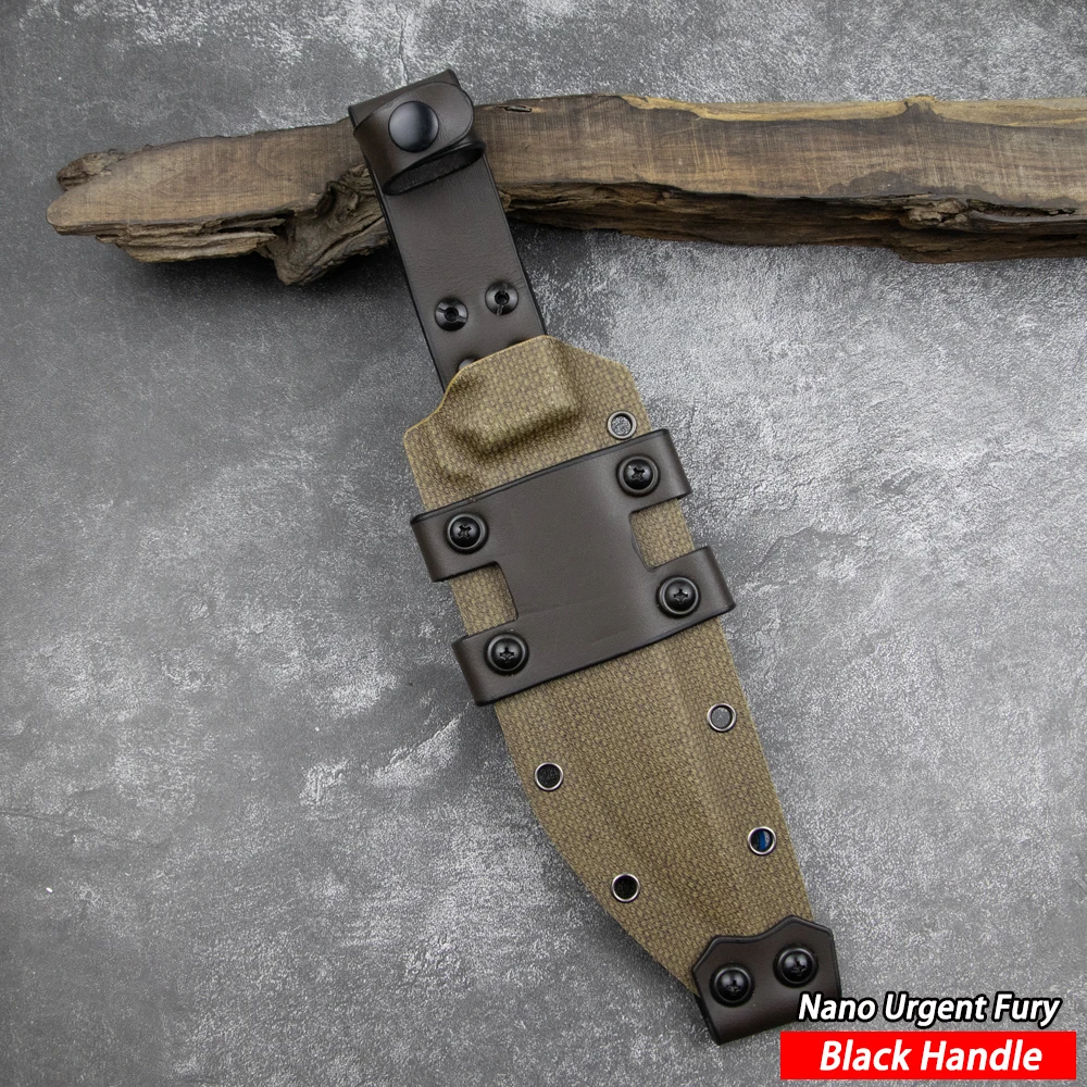 Cuchillos de caza LENGREN con hoja fija y funda Kydex