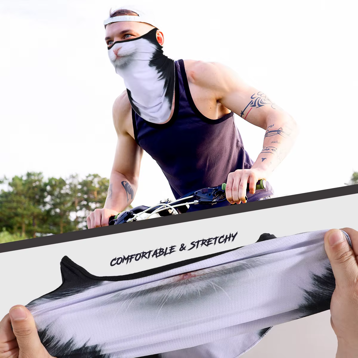 Bufanda tubular multifunción 3D para exterior y deporte al aire libre - imagen 5