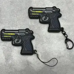 Llavero EDC TT-75 en forma de pistola, parche brazo gancho y bucle