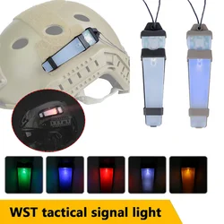 Casco táctico impermeable con luz IR estroboscópica, señal y destello