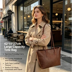 Maillard bolso tote de lona retro para mujer, gran capacidad