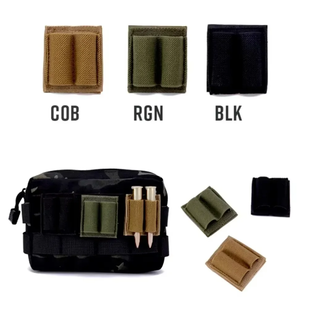 DIZETION Portacartuchos táctico adhesivo para arma con orificios - imagen 3