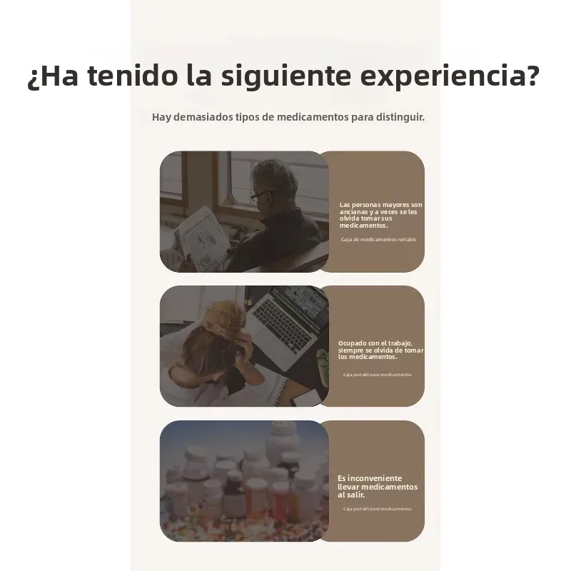Pastillero portátil para organizar medicamentos de viaje táctico - imagen 2