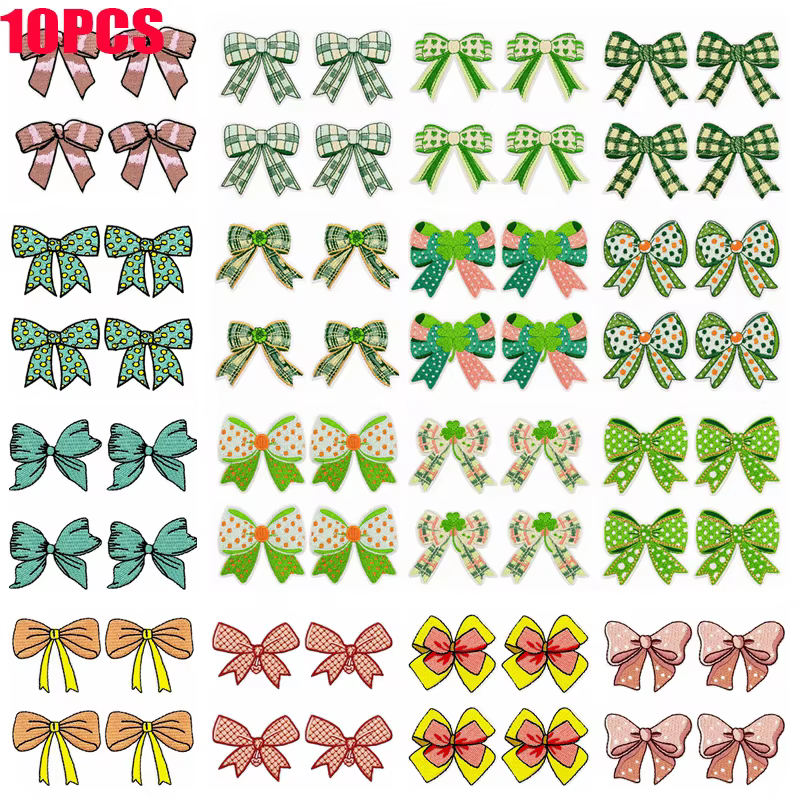 Parches bordados termoadhesivos con lazo para chaquetas y mochilas - imagen 5