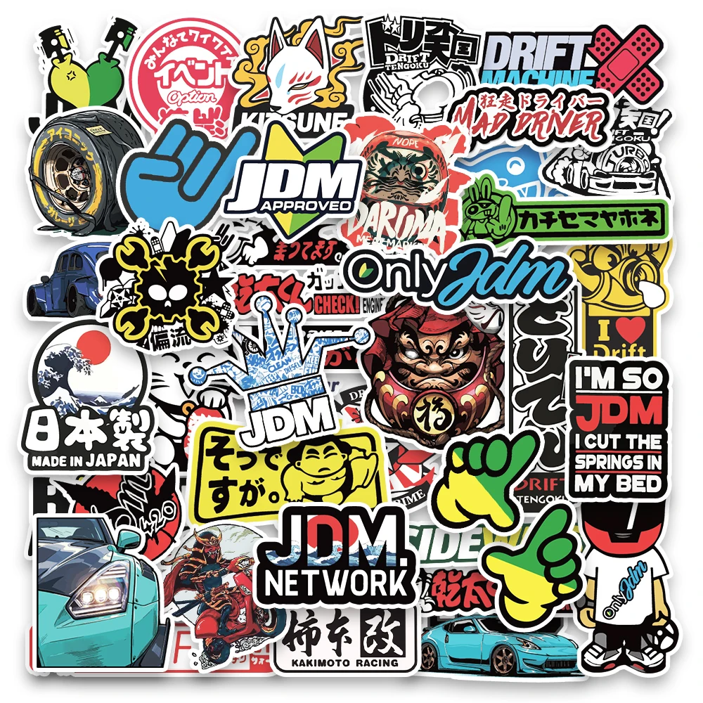 Pegatinas JDM para coches, motos y patinetas – Vinilos decorativos - imagen 4