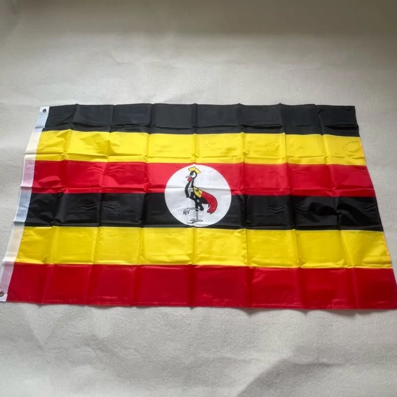 Bandera Uganda colgante 90x150 cm