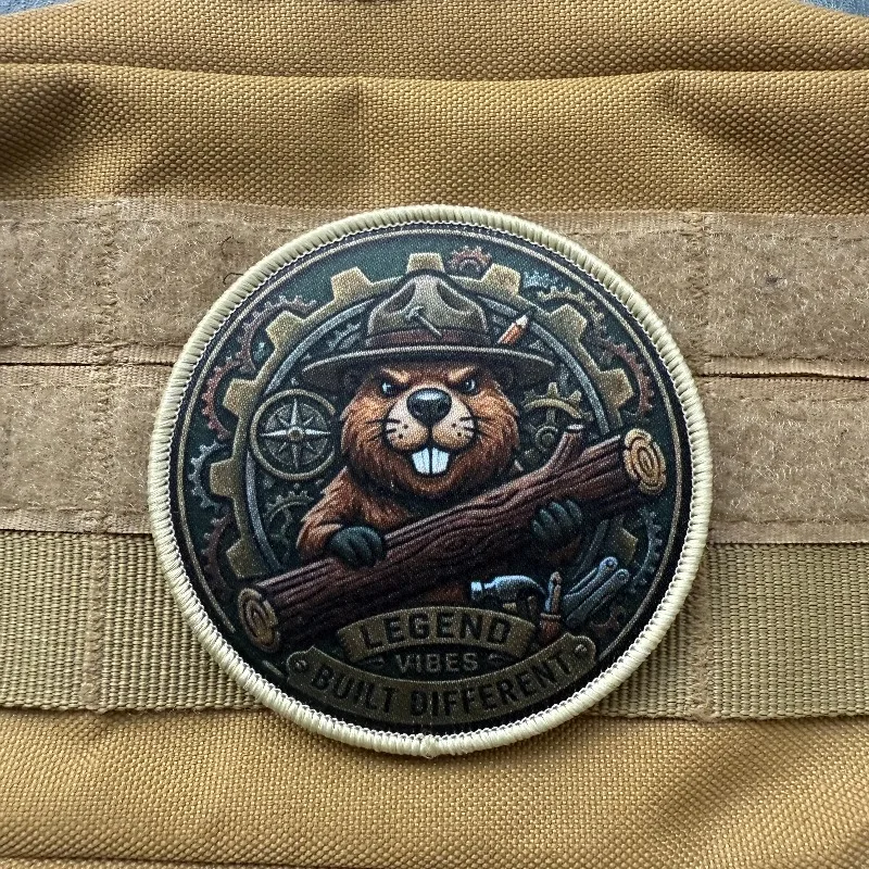 Parche táctico Beaver gancho y bucle para mochila o brazalete - imagen 3