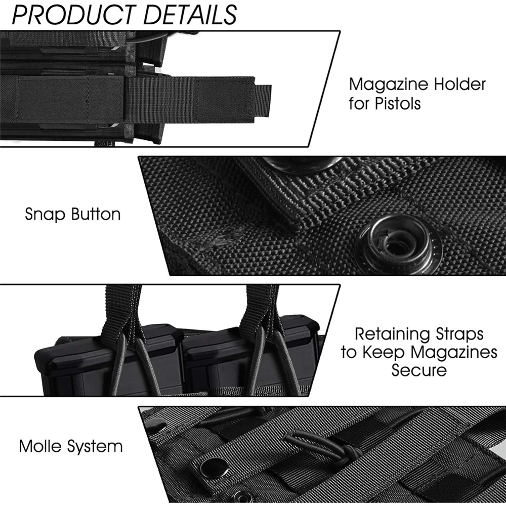 Detalle del sistema de retención elástica y velcro