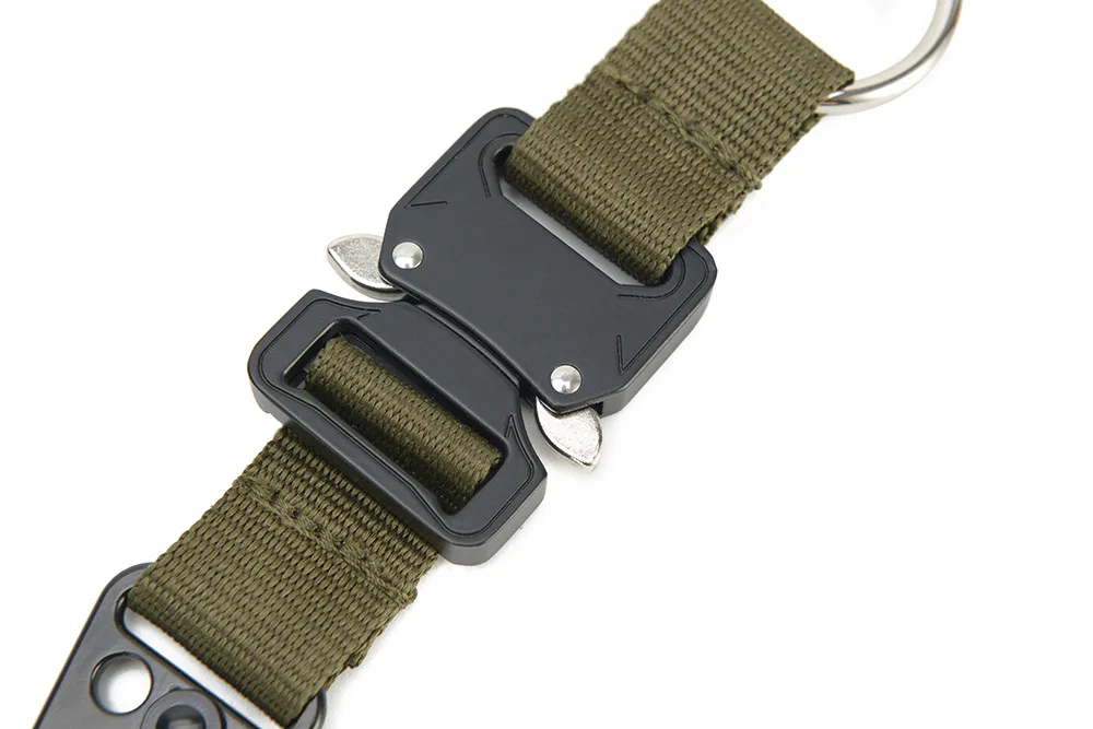 Llavero EDC táctico MOLLE con anillos acero inoxidable y clips HK - imagen 4