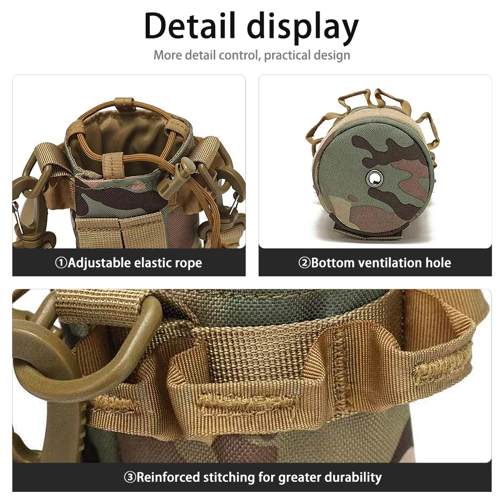 Bolsa portabotellas MOLLE para mochila con correa - imagen 4