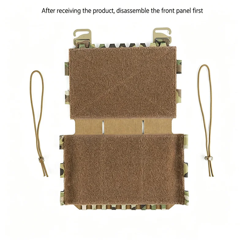 Chaleco táctico MOLLE cortado a láser infantil ligero para airsoft