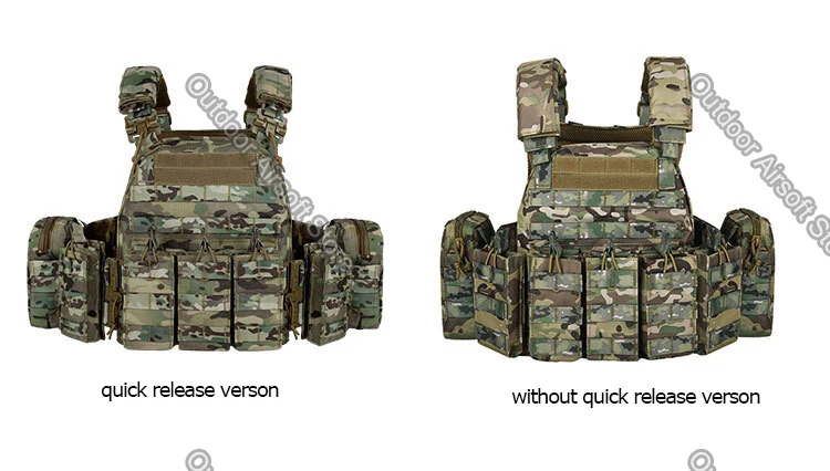 Chaleco táctico en camuflaje para exteriores
