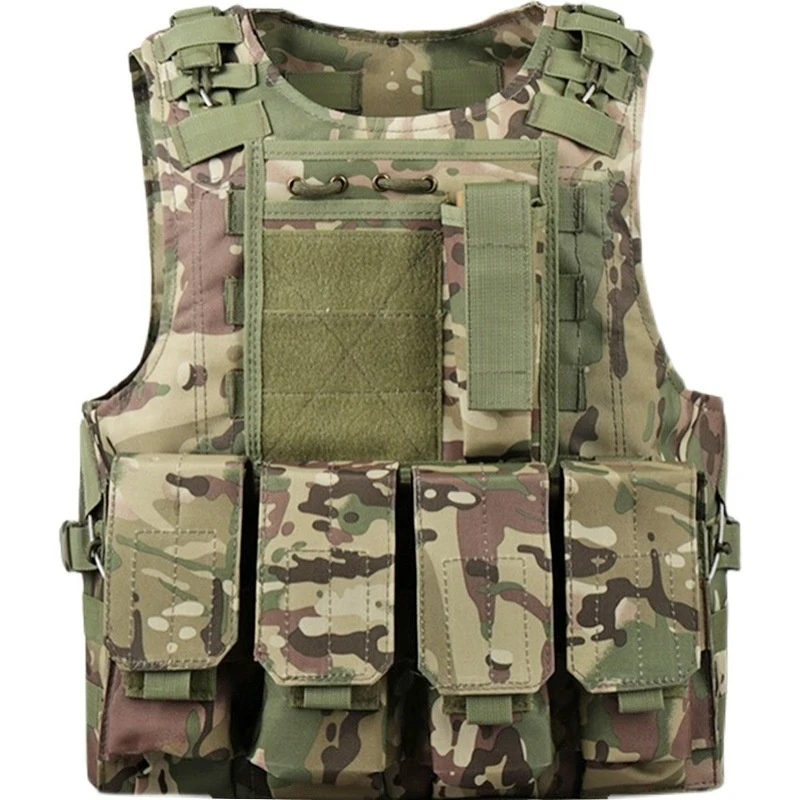 Chaleco táctico infantil MOLLE de lona para airsoft y cosplay - imagen 2