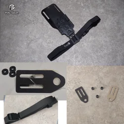 Correa táctica elástica para muslo con extensión de funda modular