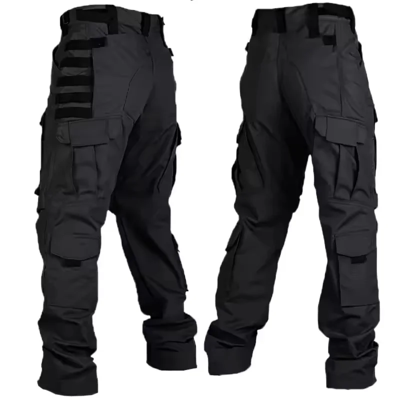 Pantalones tácticos cargo multibolsillo antiabrasión para senderismo