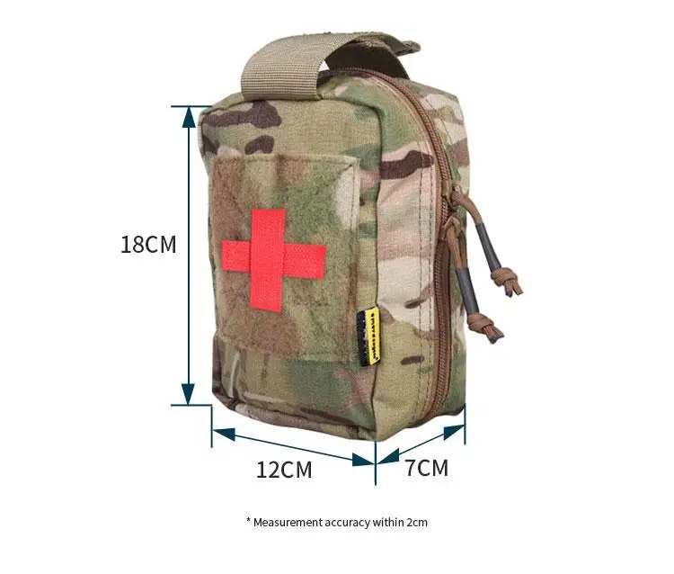 Bolsa Emersongear EM9284 montada en sistema MOLLE