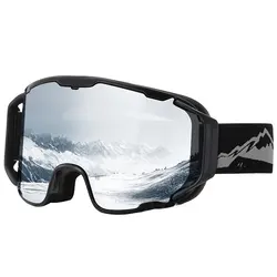 JSJM Gafas de esquí antiniebla doble capa a prueba de viento