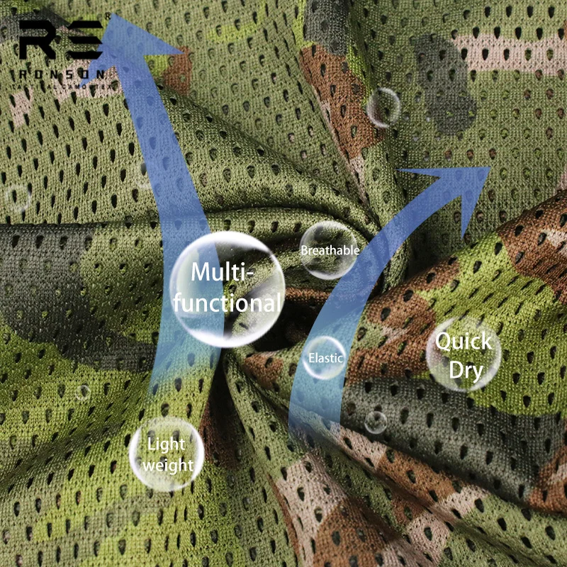 Pañuelo táctico de malla camuflaje bosque para protección facial - imagen 2