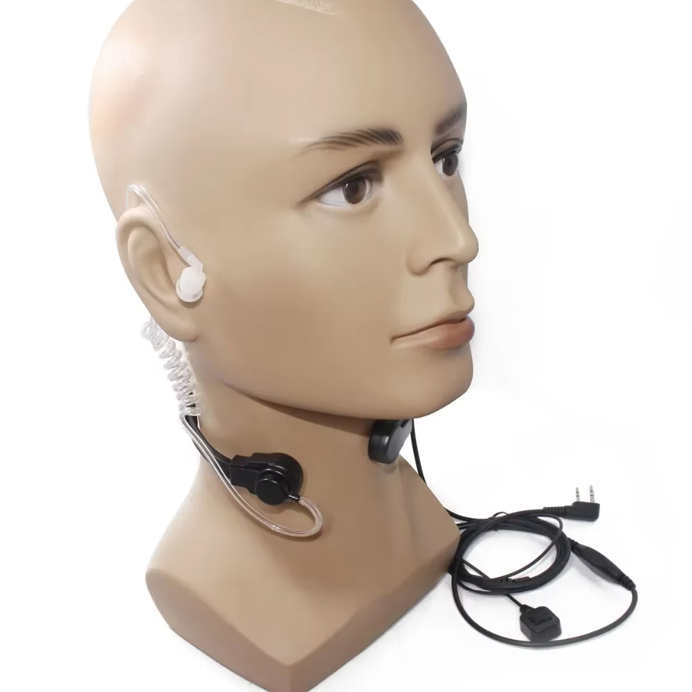 ABBREE Auriculares tácticos PTT con micrófono para Baofeng y Quansheng - imagen 4