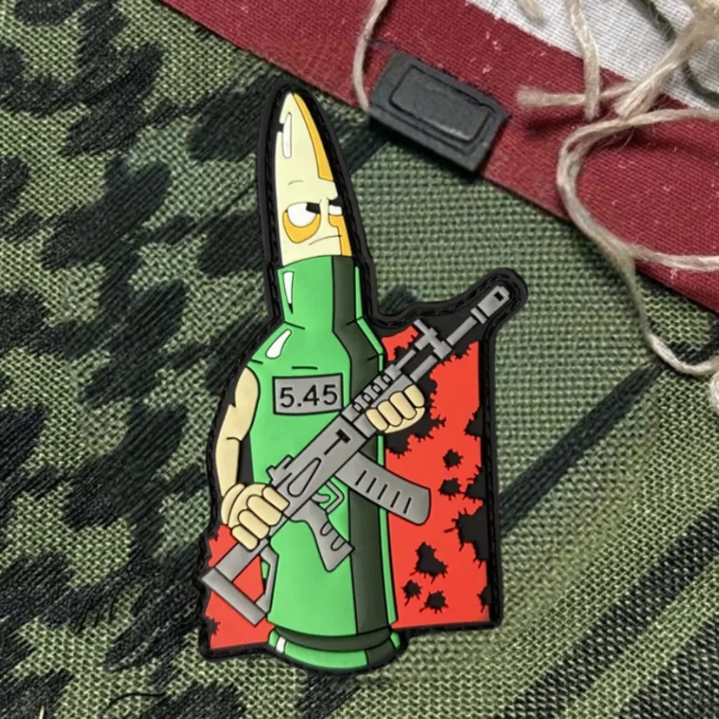 Warrior Bullet Parche táctico MOLLE PVC volumétrico - imagen 3