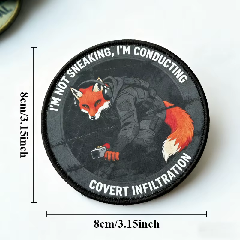 Parche táctico Fox Agent gancho y bucle para insignia moral - imagen 3