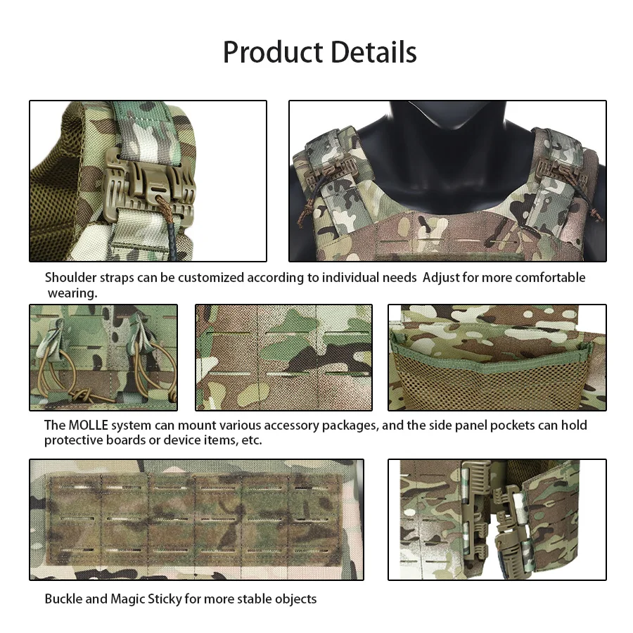 Chaleco MOLLE de caza con láser multifuncional y bolsa ligera - imagen 4