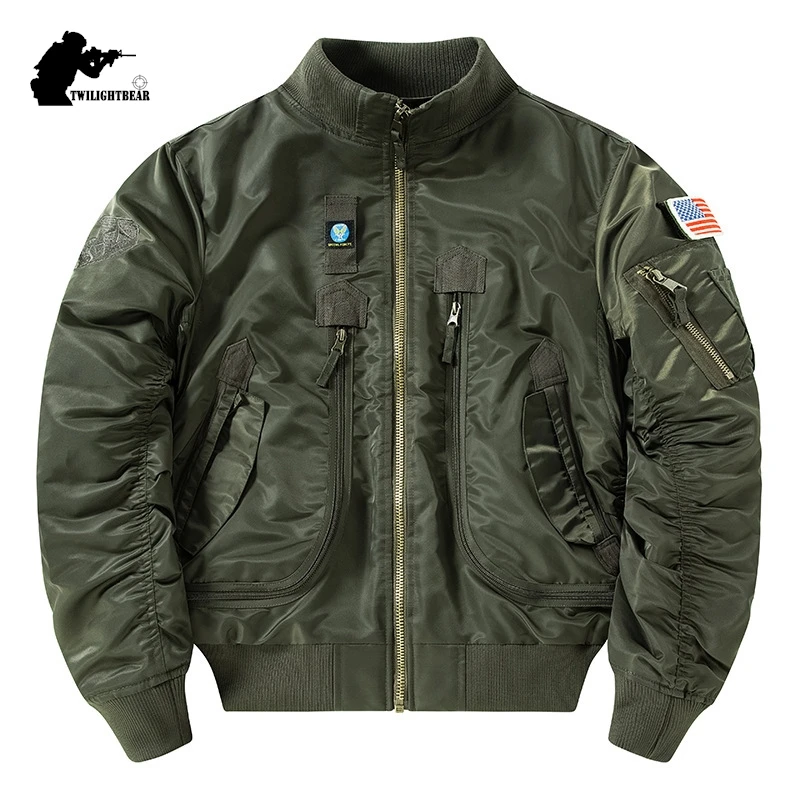 Bomber MA1: Chaqueta piloto militar hombre táctica