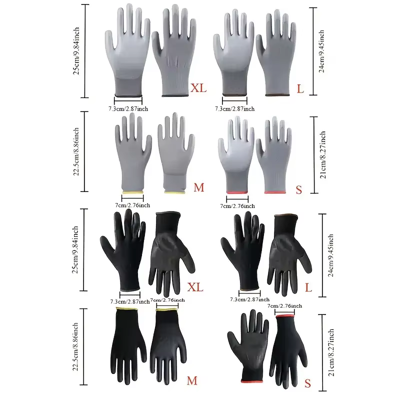 Guantes de trabajo protectores en detalle