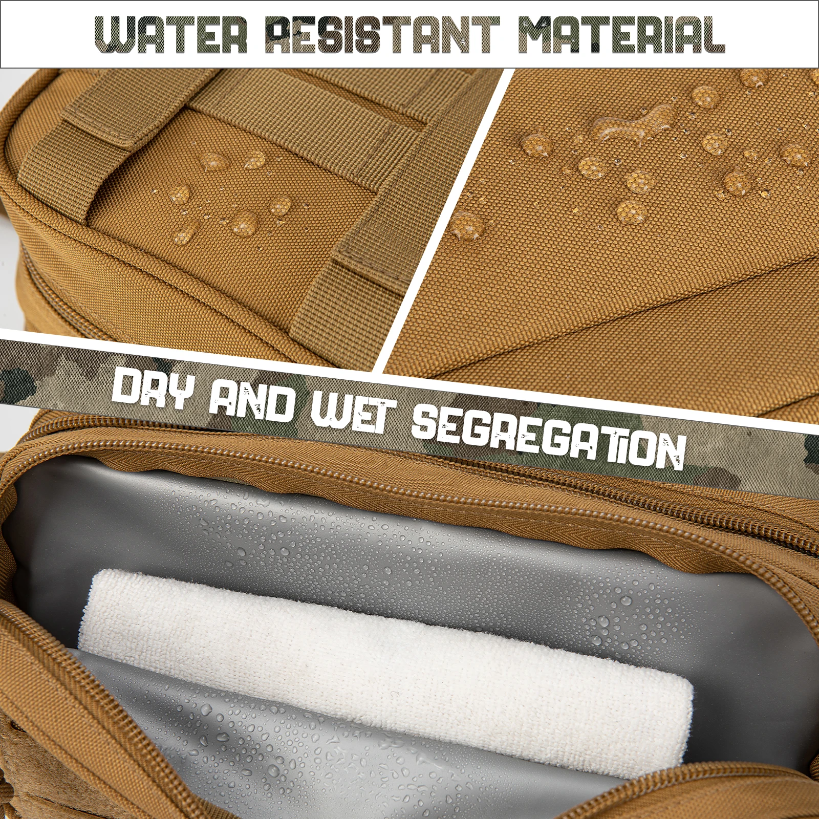 Neceser táctico MOLLE colgante – Kit de aseo unisex para viaje - imagen 4