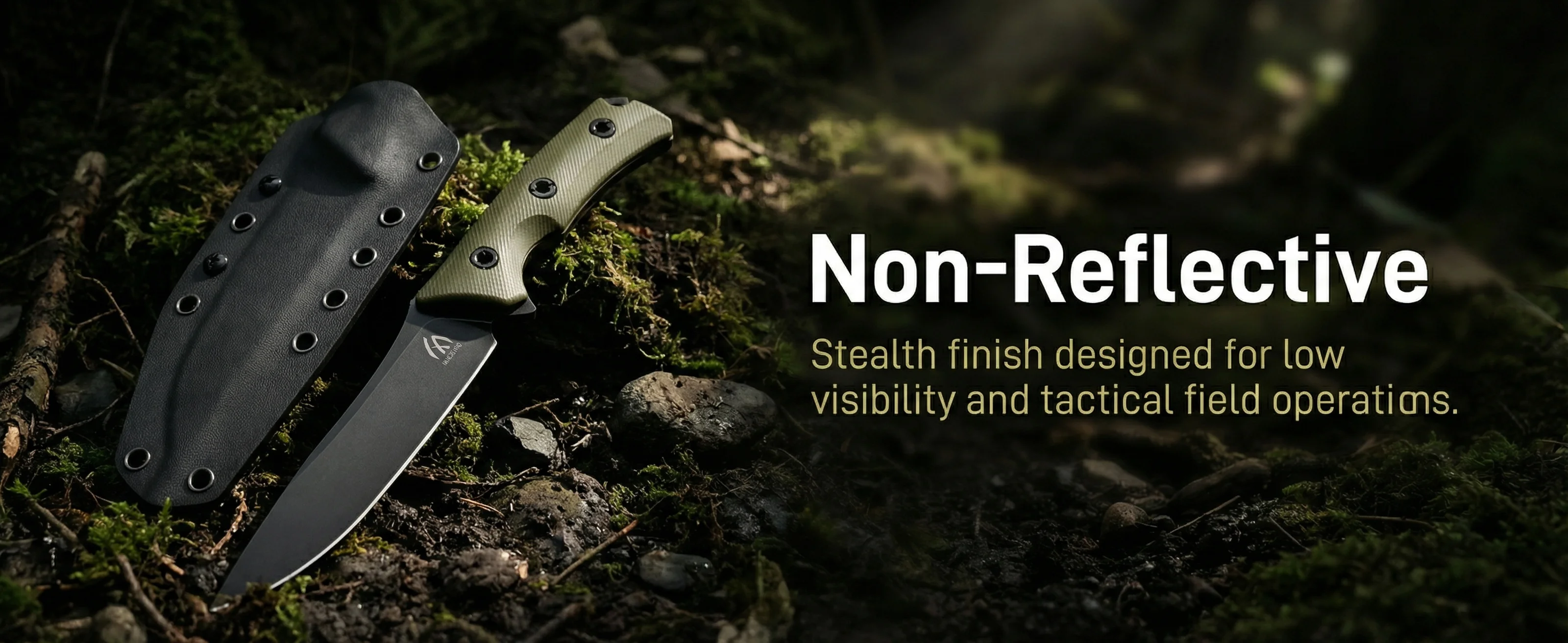 Cuchillo de acero compacto para exterior