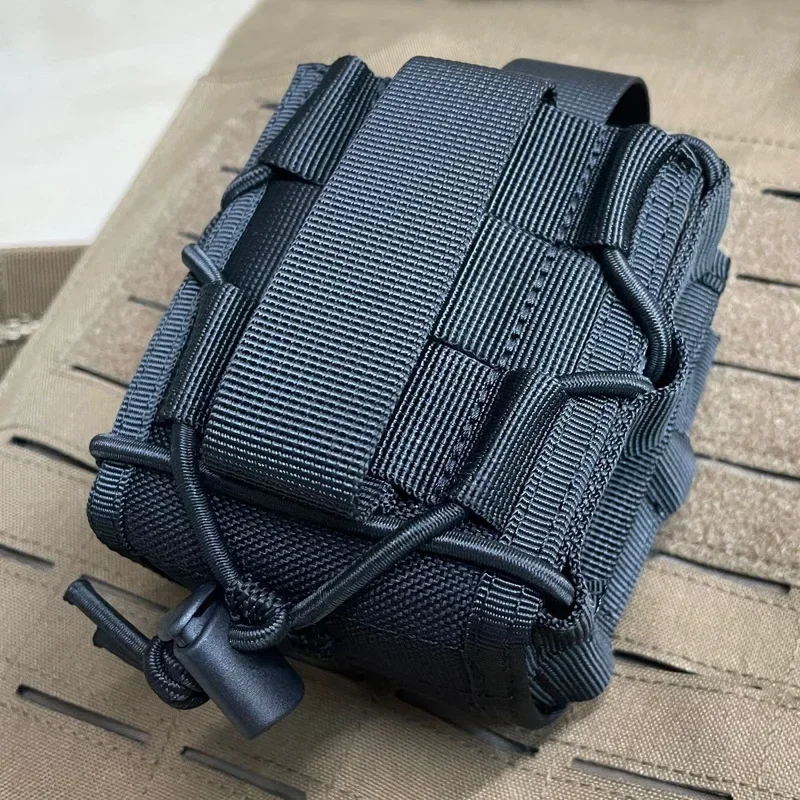 Funda táctica MOLLE para esposas de nylon, abierta y universal - imagen 3
