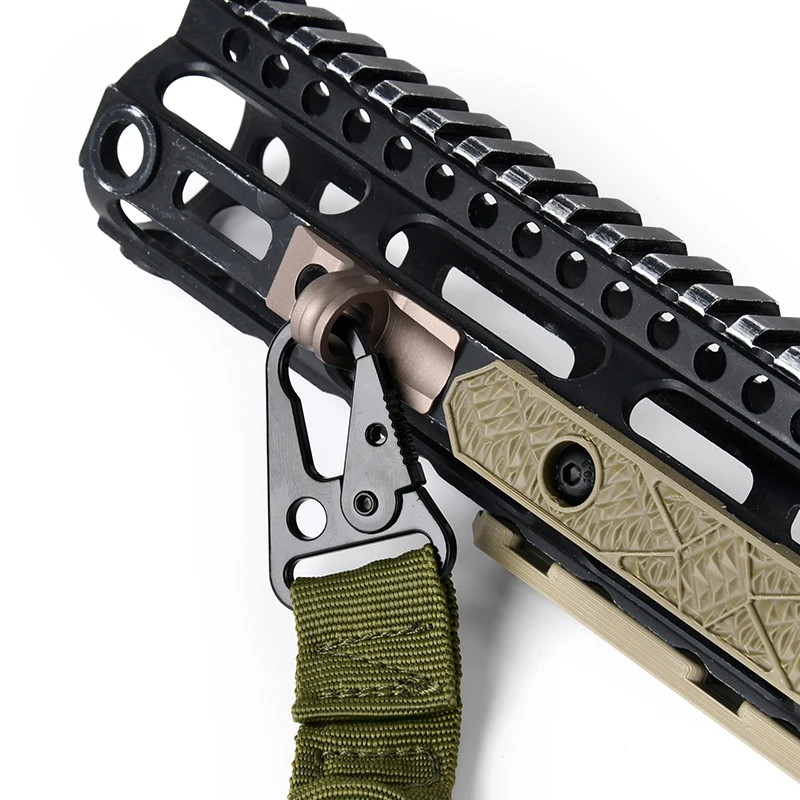 Base de montaje QD M-LOK metálica para correa táctica de arma - imagen 4
