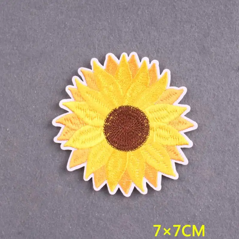 Parche bordado termoadhesivo flores para ropa y equipo táctico - imagen 2