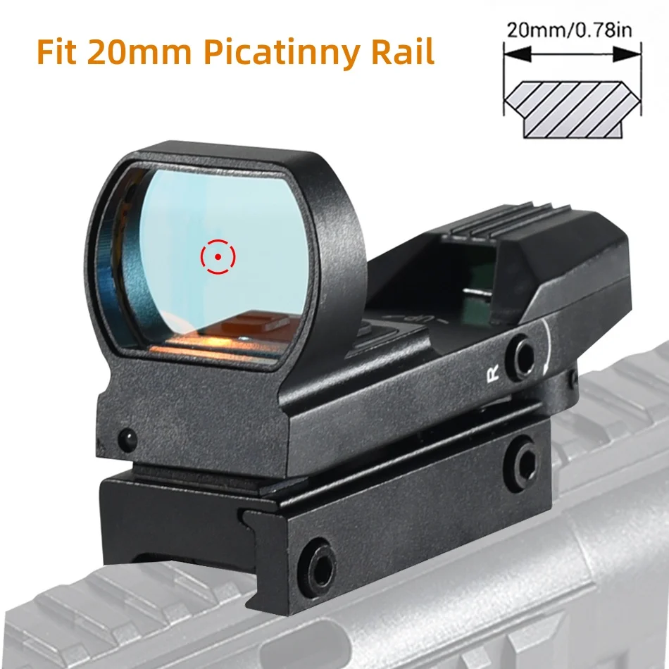 Mira punto rojo HD101R reflex USB-C para riel Picatinny airsoft - imagen 5