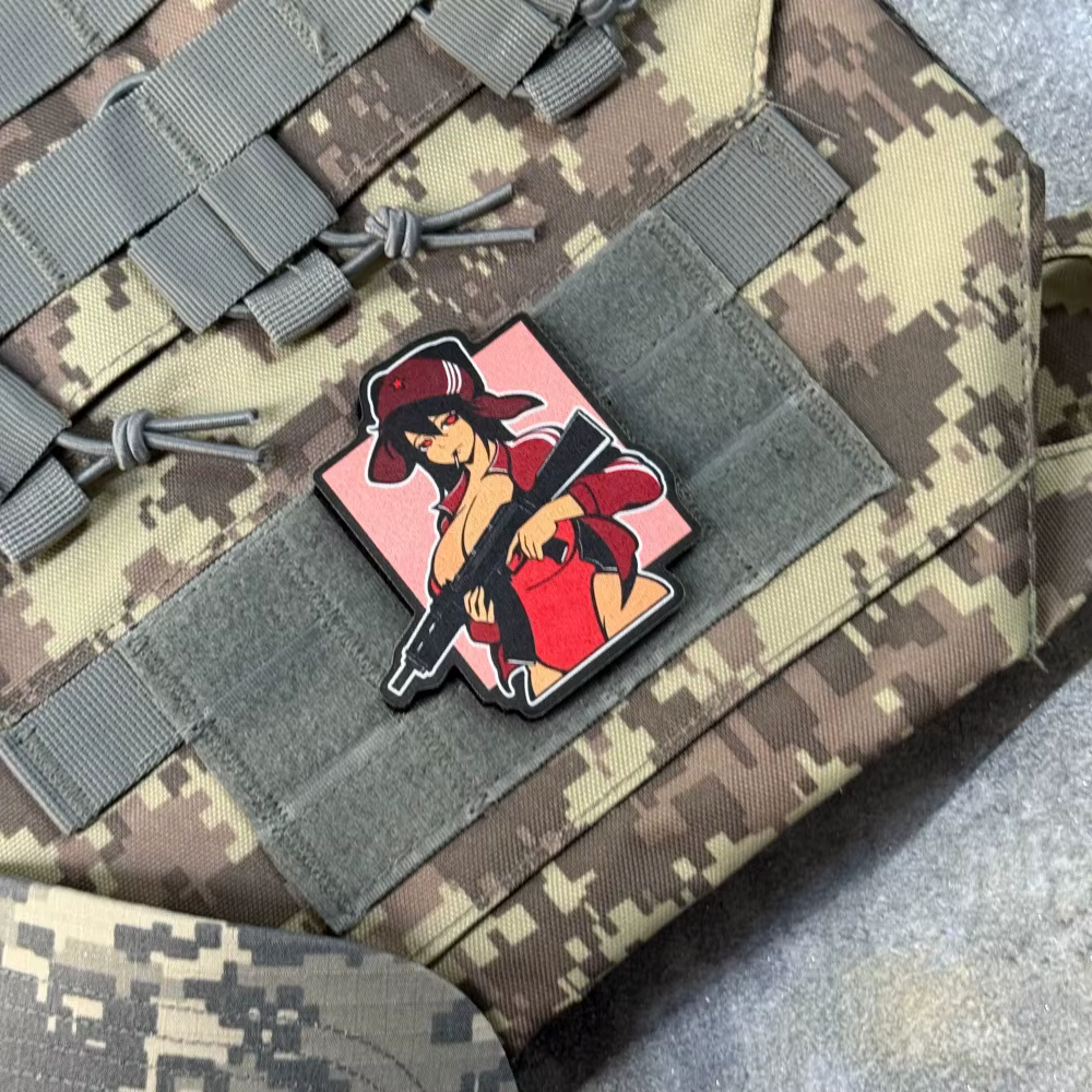 Parche táctico de moral insignia anime chica para coser o planchar