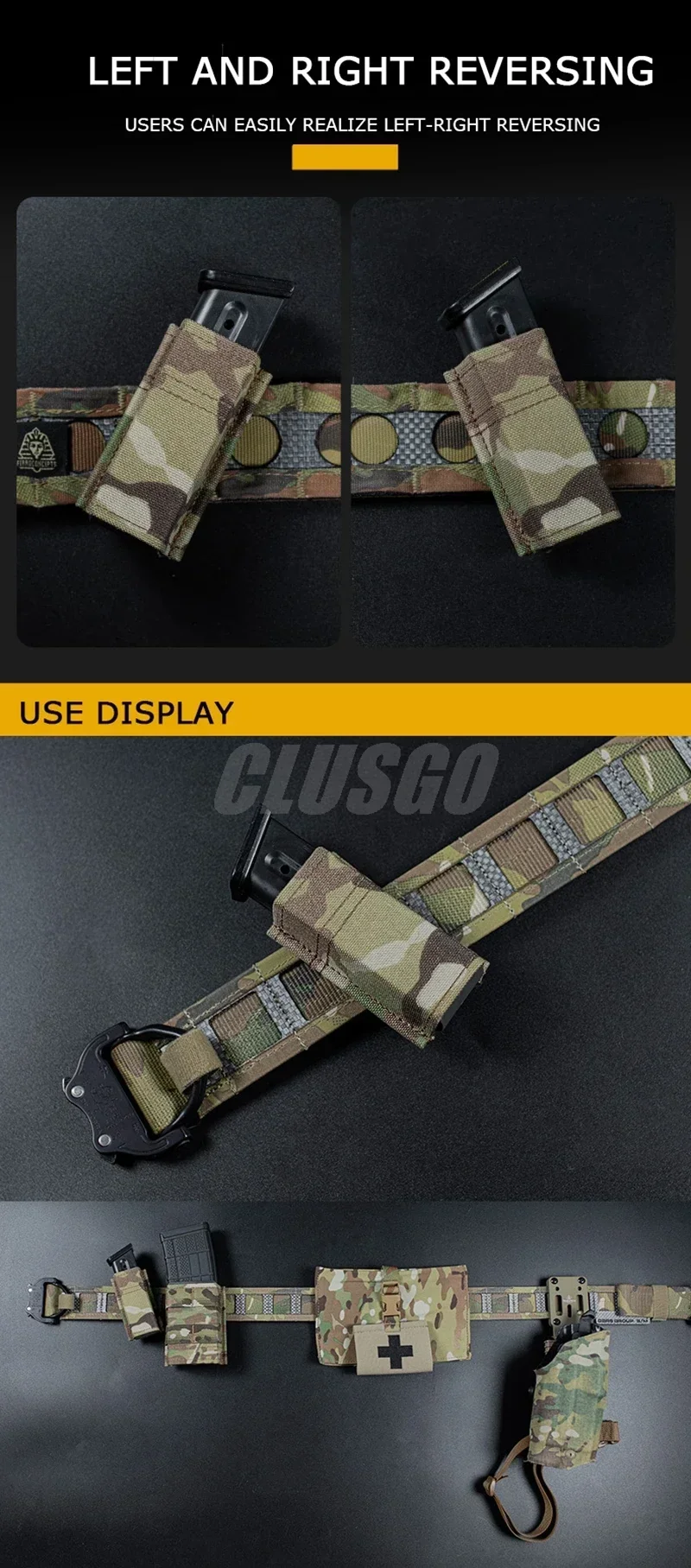Detalle de la funda táctica de cargador